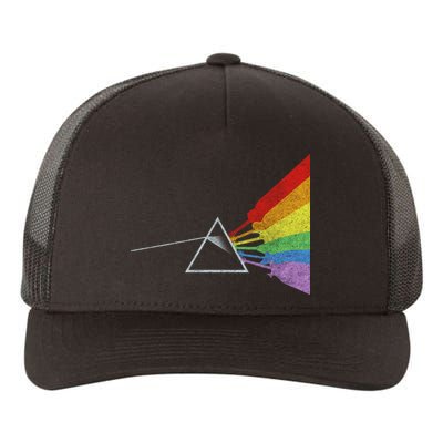 Retro Rainbow Guitars Yupoong Adult 5-Panel Trucker Hat