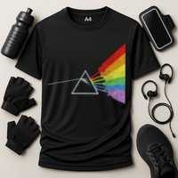 Retro Rainbow Guitars Cooling Performance Crew T-Shirt