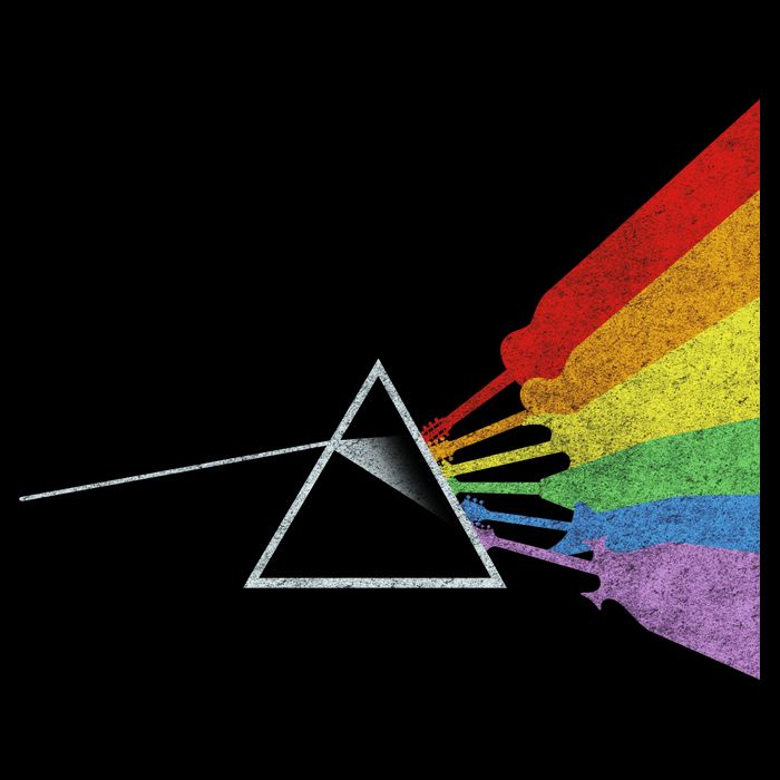 Retro Rainbow Guitars Cooling Performance Crew T-Shirt