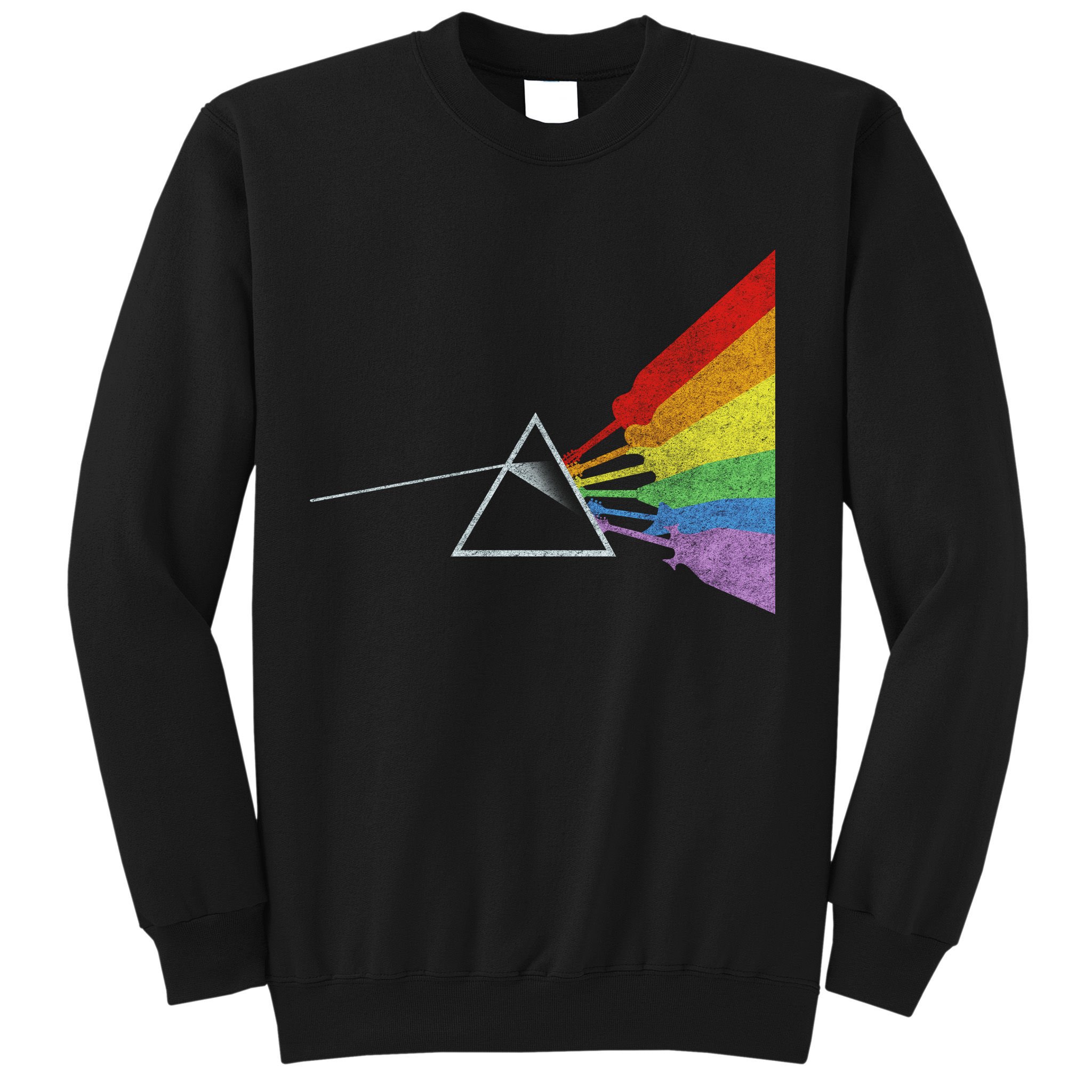 Retro Rainbow Guitars Sweatshirt