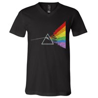 Retro Rainbow Guitars V-Neck T-Shirt