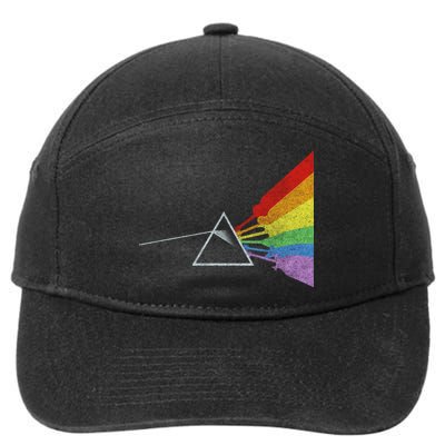 Retro Rainbow Guitars 7-Panel Snapback Hat