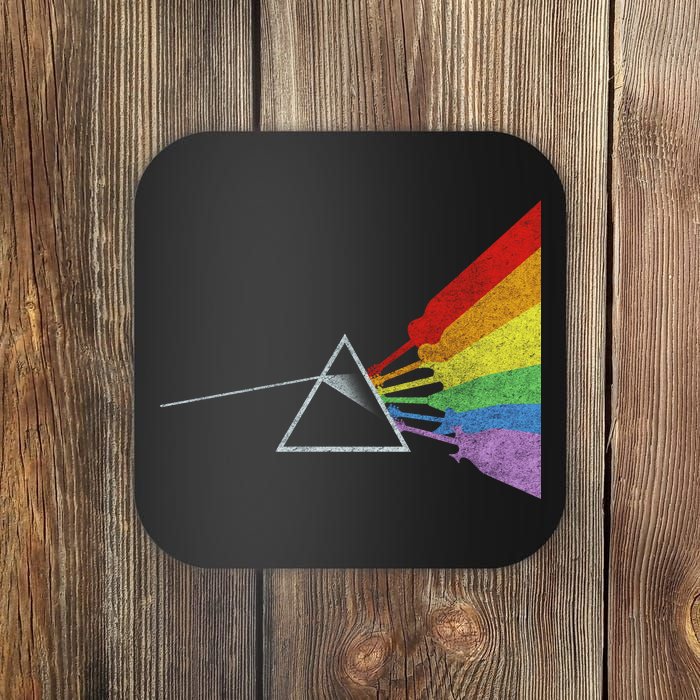 Retro Rainbow Guitars Coaster