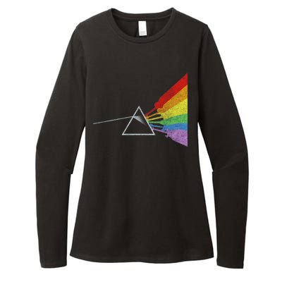 Retro Rainbow Guitars Womens CVC Long Sleeve Shirt