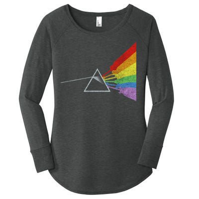 Retro Rainbow Guitars Women's Perfect Tri Tunic Long Sleeve Shirt