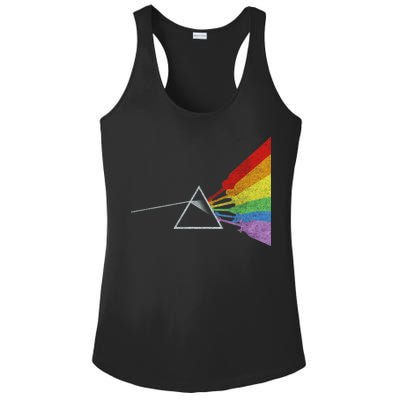 Retro Rainbow Guitars Ladies PosiCharge Competitor Racerback Tank