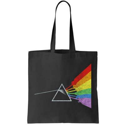 Retro Rainbow Guitars Tote Bag