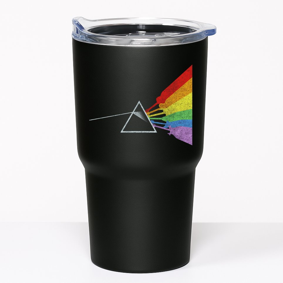 Retro Rainbow Guitars Tumbler