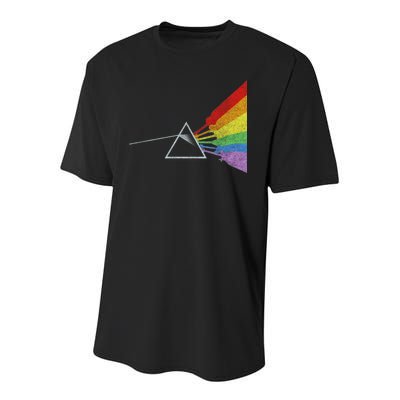 Retro Rainbow Guitars Youth Performance Sprint T-Shirt