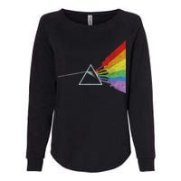 Retro Rainbow Guitars Womens California Wash Sweatshirt