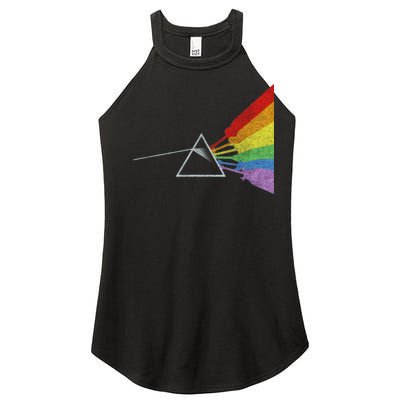 Retro Rainbow Guitars Women's Perfect Tri Rocker Tank