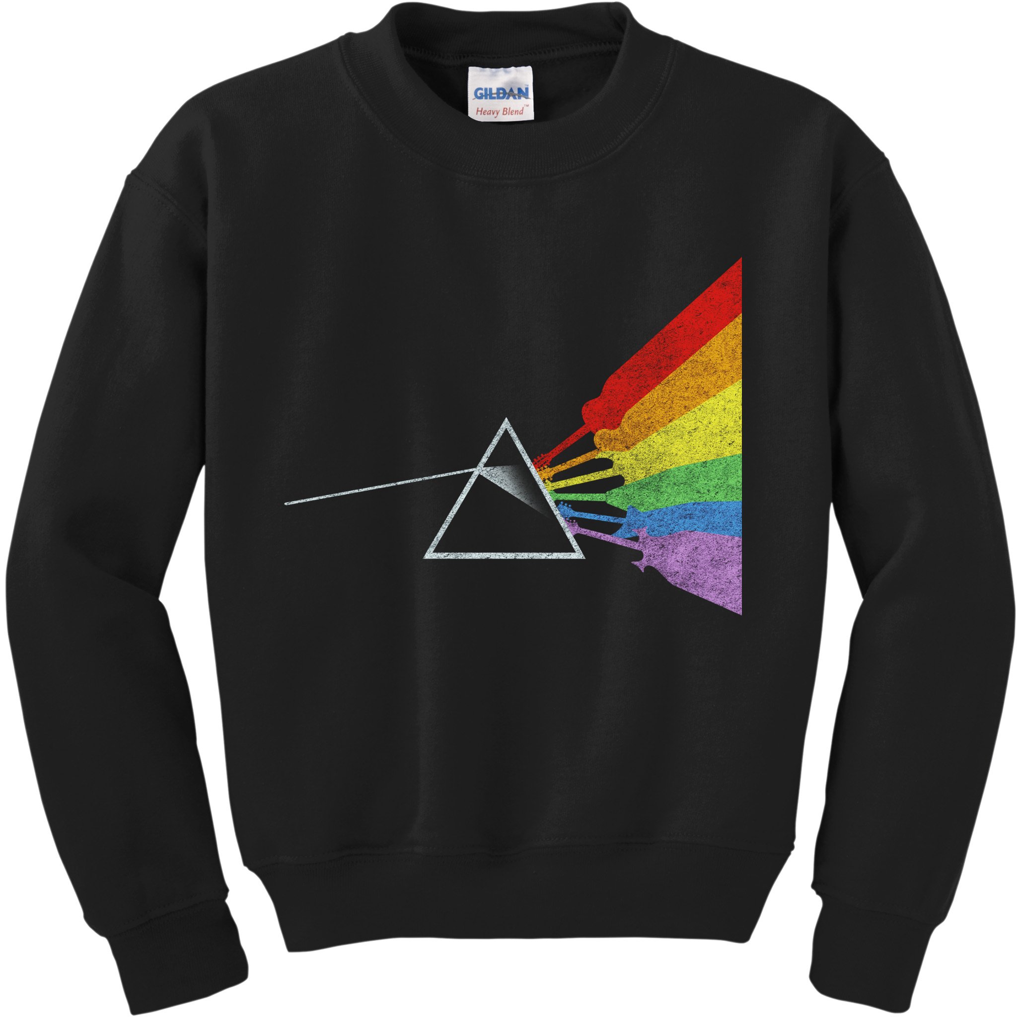 Retro Rainbow Guitars Kids Sweatshirt