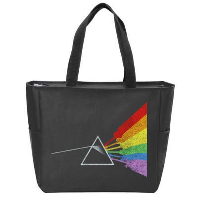 Retro Rainbow Guitars Zip Tote Bag