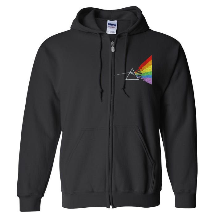 Retro Rainbow Guitars Full Zip Hoodie