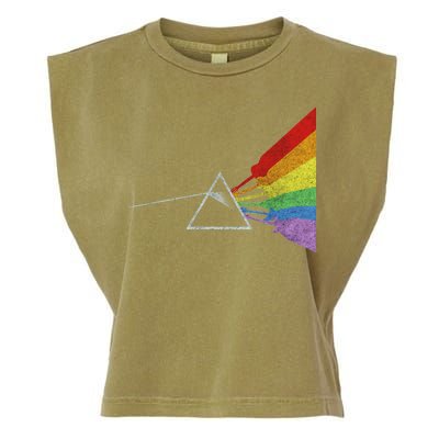 Retro Rainbow Guitars Garment-Dyed Women's Muscle Tee