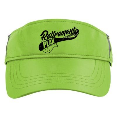 Retro Retirement Plan Guitar Adult Drive Performance Visor