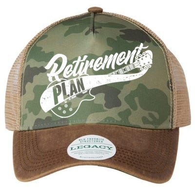 Retro Retirement Plan Guitar Legacy Tie Dye Trucker Hat
