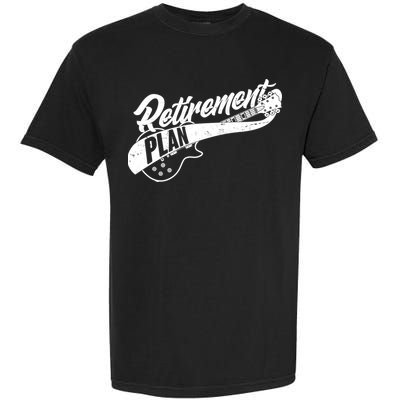 Retro Retirement Plan Guitar Garment-Dyed Heavyweight T-Shirt