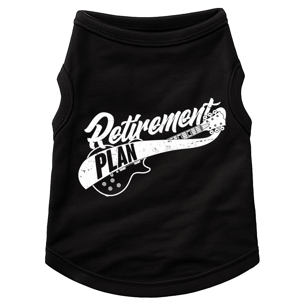 Retro Retirement Plan Guitar Doggie Tank