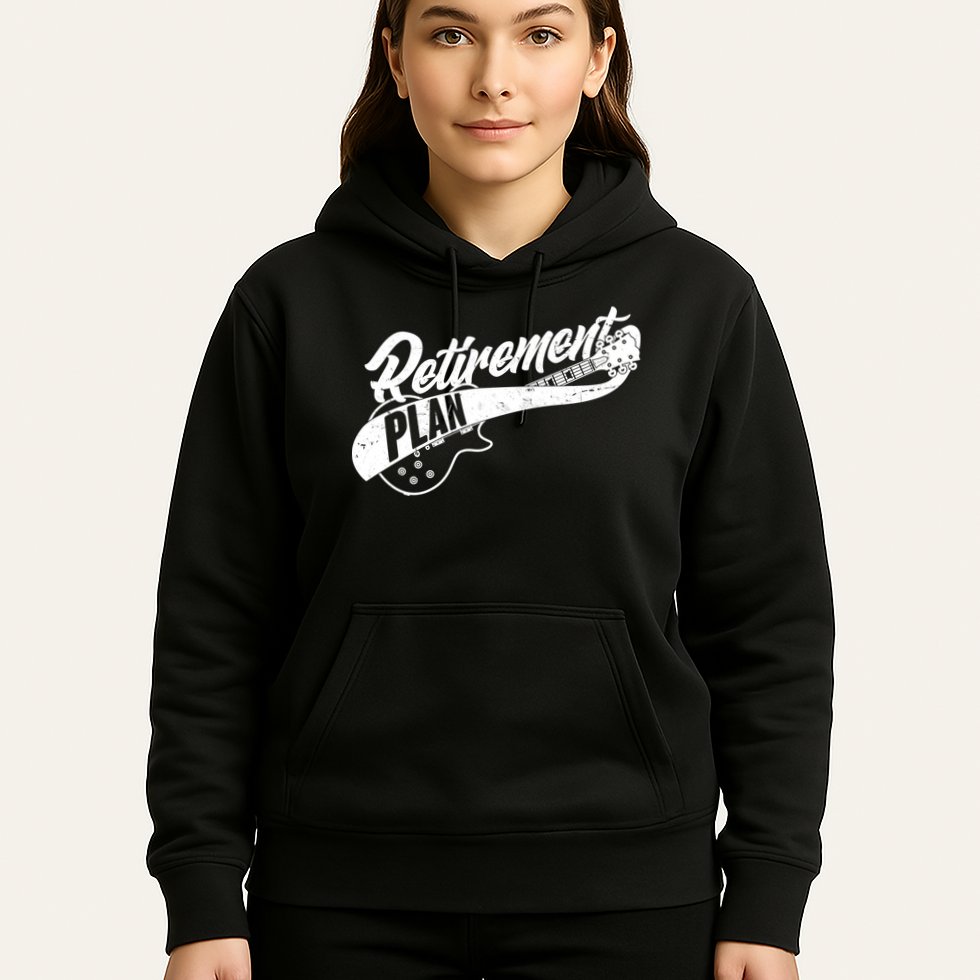 Retro Retirement Plan Guitar Hoodie