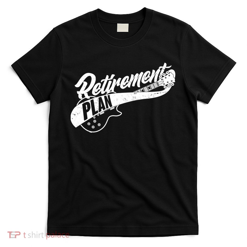 Retro Retirement Plan Guitar T-Shirt