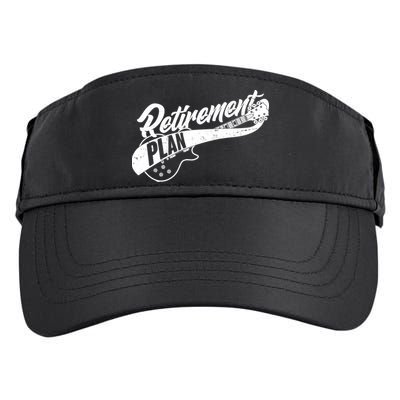 Retro Retirement Plan Guitar Adult Drive Performance Visor