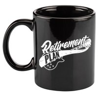 Retro Retirement Plan Guitar 11oz C Handle Ceramic Mug
