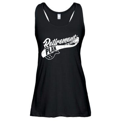 Retro Retirement Plan Guitar Ladies Essential Flowy Tank