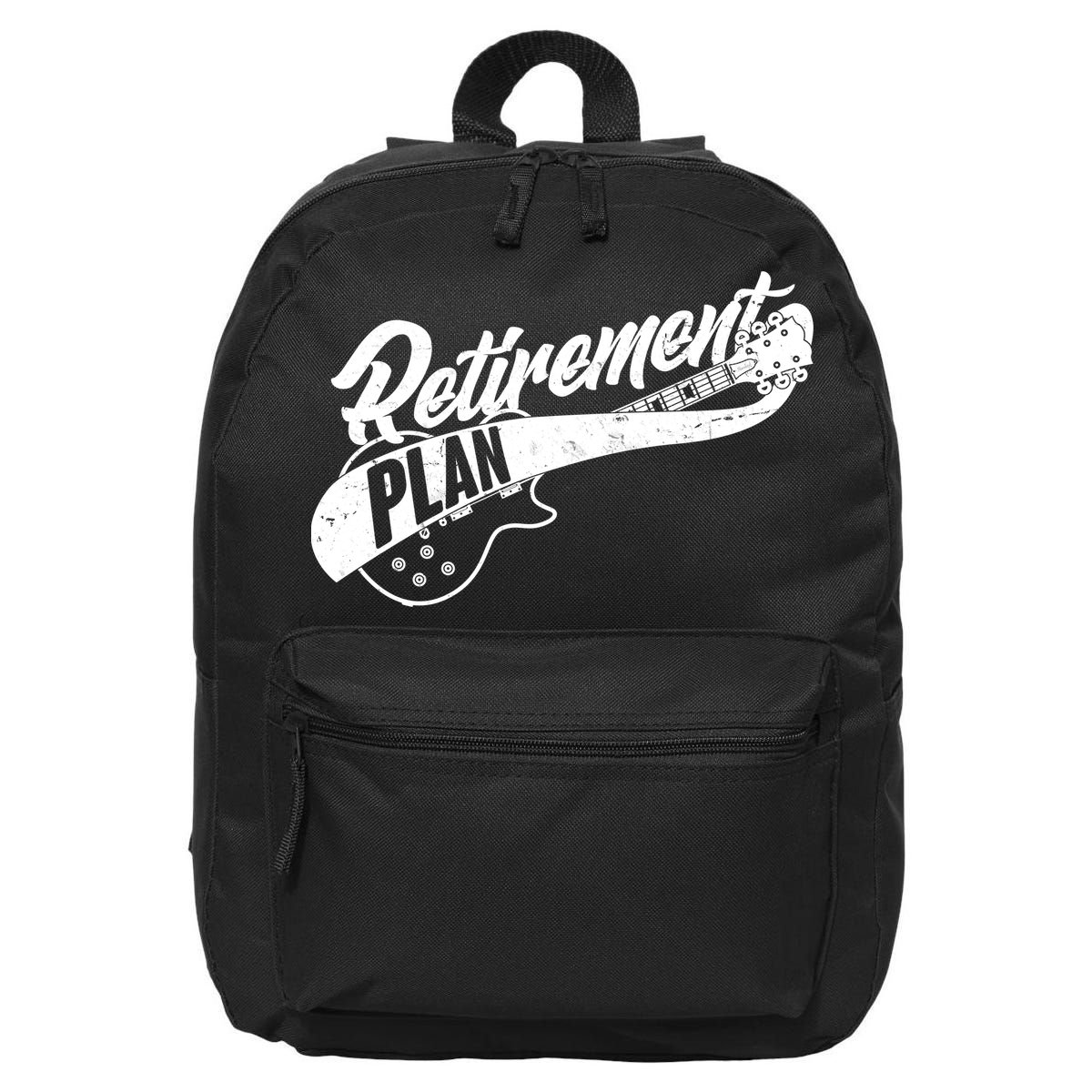 Retro Retirement Plan Guitar 16 in Basic Backpack