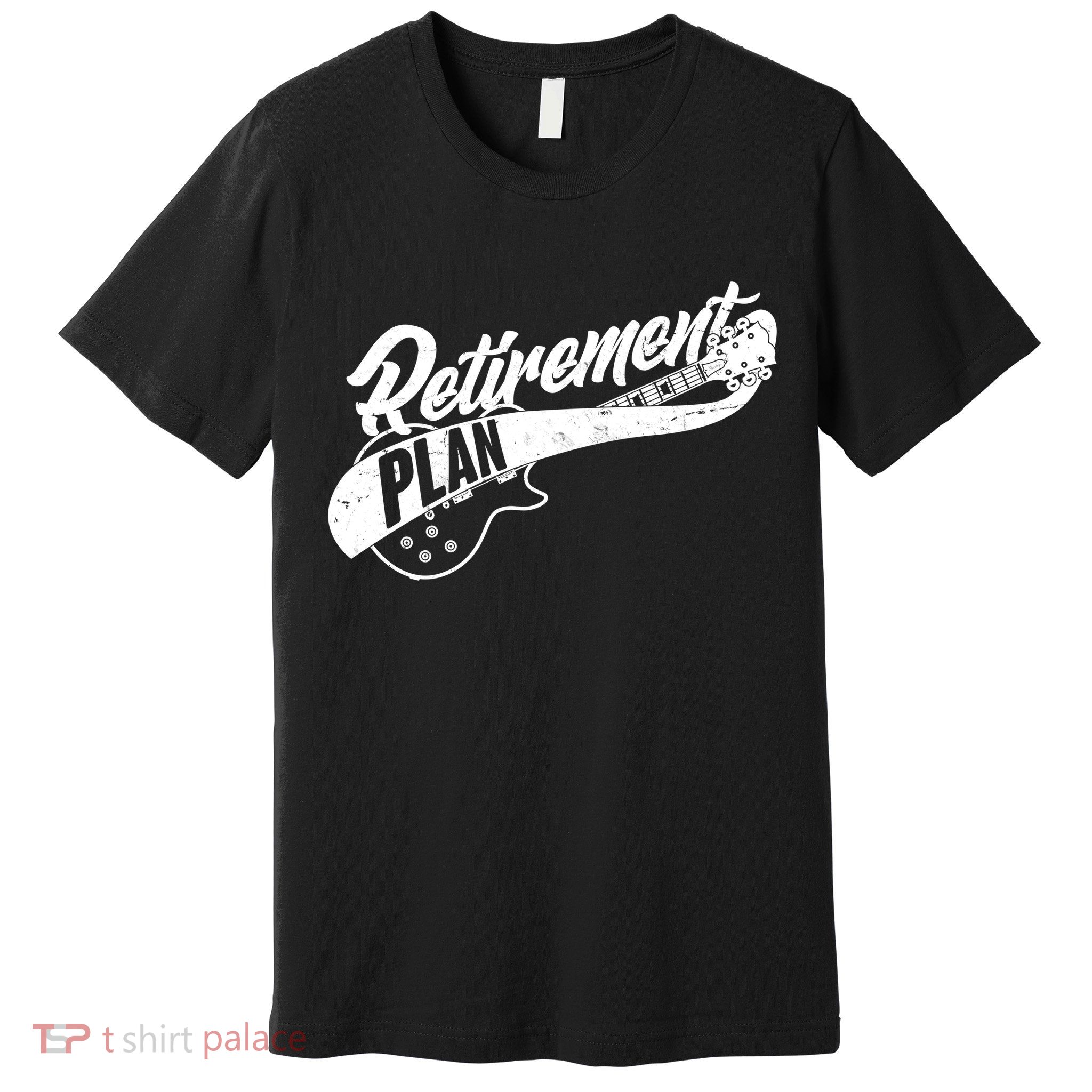 Retro Retirement Plan Guitar Premium T-Shirt