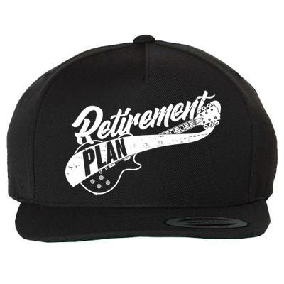 Retro Retirement Plan Guitar Wool Snapback Cap