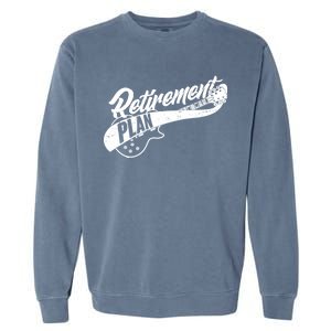 Retro Retirement Plan Guitar Garment-Dyed Sweatshirt