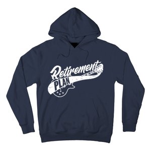 Retro Retirement Plan Guitar Hoodie