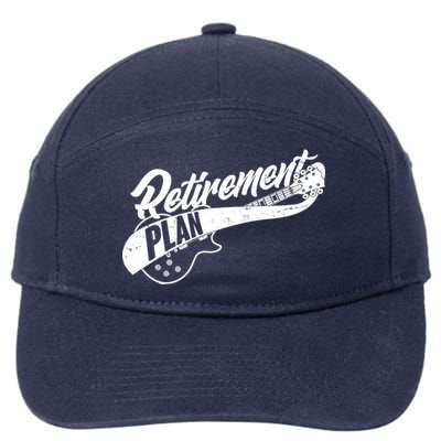 Retro Retirement Plan Guitar 7-Panel Snapback Hat