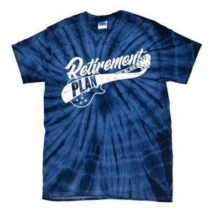 Retro Retirement Plan Guitar Tie-Dye T-Shirt