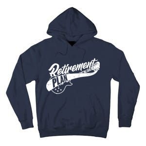 Retro Retirement Plan Guitar Tall Hoodie