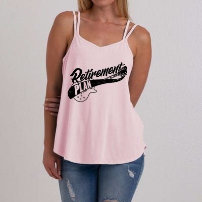 Retro Retirement Plan Guitar Women's Strappy Tank