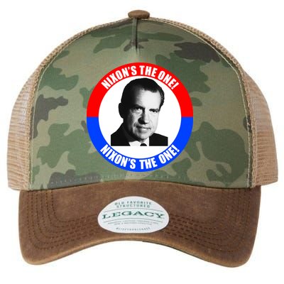 Retro Richard Nixon Nixon's The One Presidential Campaign Legacy Tie Dye Trucker Hat