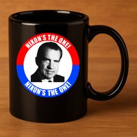 Retro Richard Nixon Nixon's The One Presidential Campaign 11oz C Handle Ceramic Mug