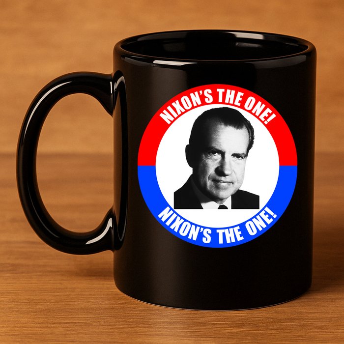 Retro Richard Nixon Nixon's The One Presidential Campaign 11oz C Handle Ceramic Mug