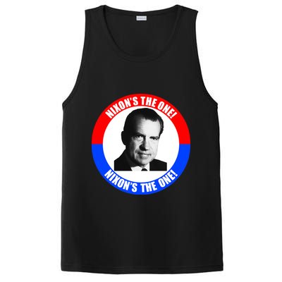 Retro Richard Nixon Nixon's The One Presidential Campaign PosiCharge Competitor Tank