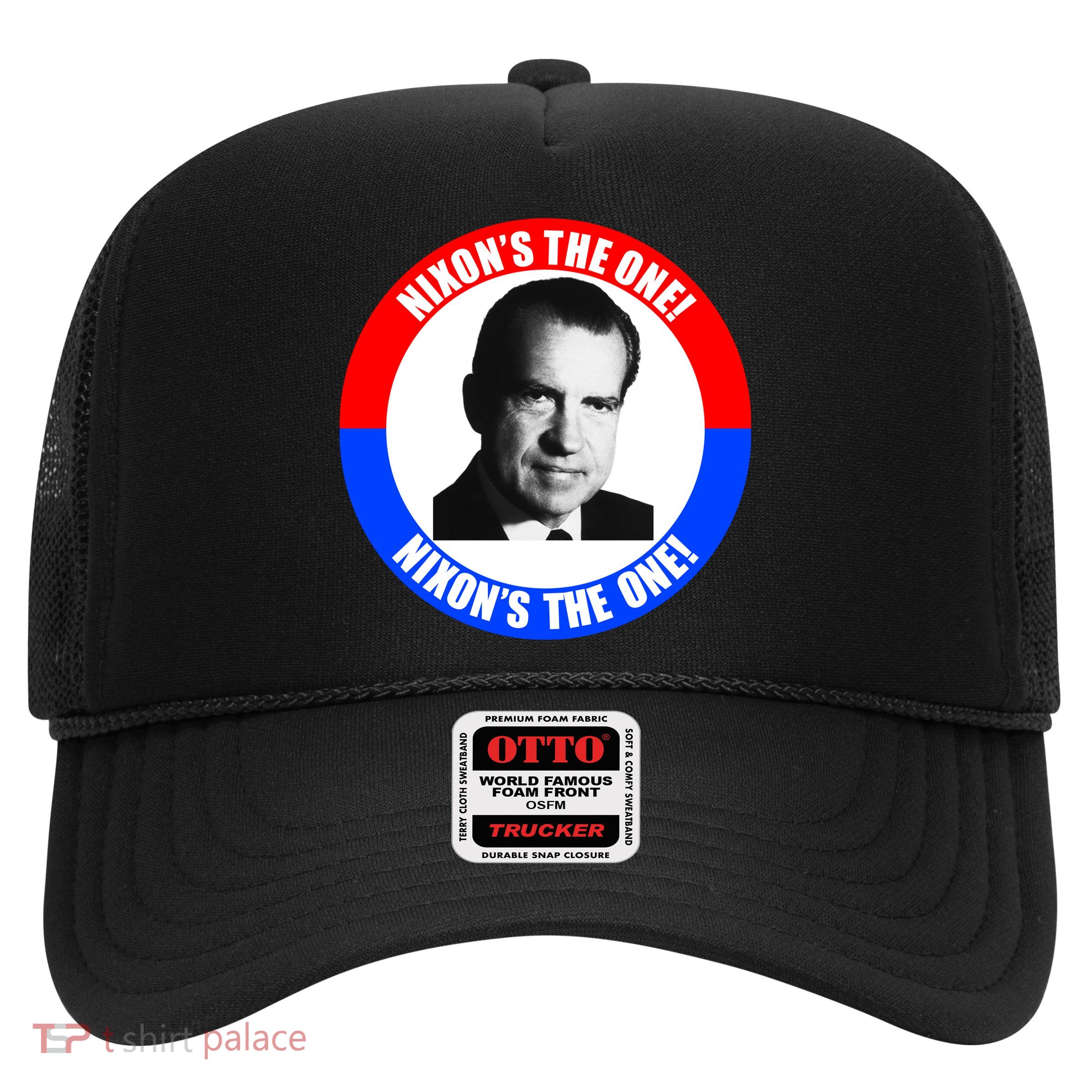 Retro Richard Nixon Nixon's The One Presidential Campaign Trucker Hat