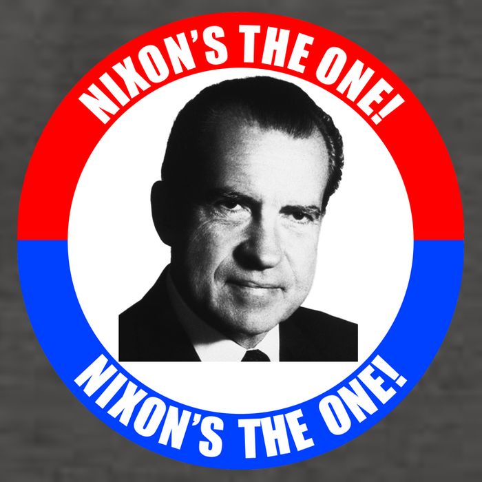 Retro Richard Nixon Nixon's The One Presidential Campaign Vector Backpack