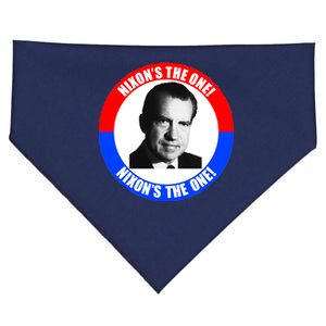 Retro Richard Nixon Nixon's The One Presidential Campaign USA-Made Doggie Bandana