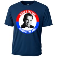 Retro Richard Nixon Nixon's The One Presidential Campaign Cooling Performance Crew T-Shirt