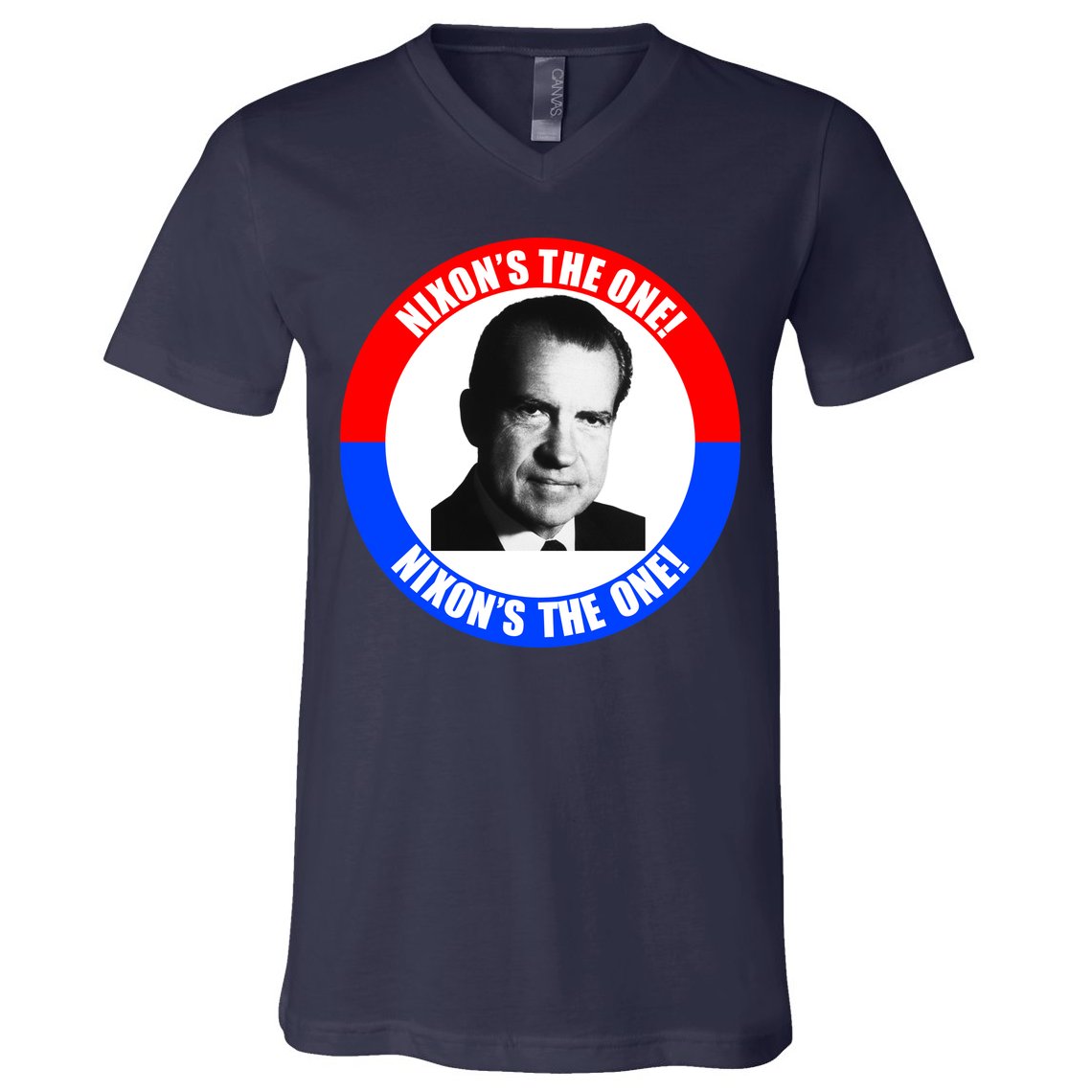 Retro Richard Nixon Nixon's The One Presidential Campaign V-Neck T-Shirt