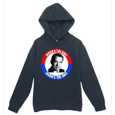 Retro Richard Nixon Nixon's The One Presidential Campaign Urban Pullover Hoodie