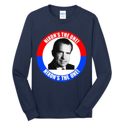 Retro Richard Nixon Nixon's The One Presidential Campaign Tall Long Sleeve T-Shirt