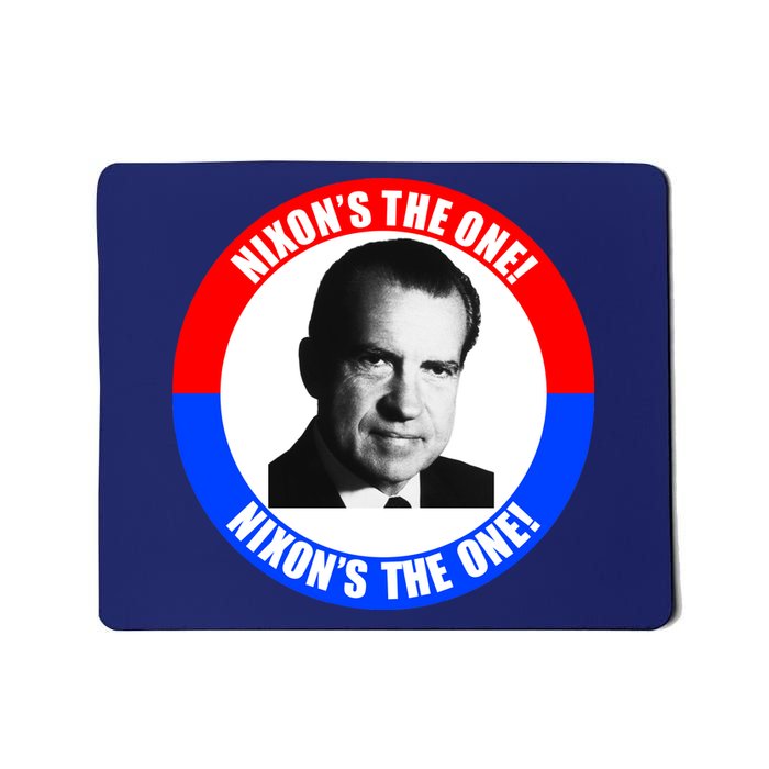 Retro Richard Nixon Nixon's The One Presidential Campaign Mousepad