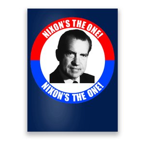 Retro Richard Nixon Nixon's The One Presidential Campaign Poster